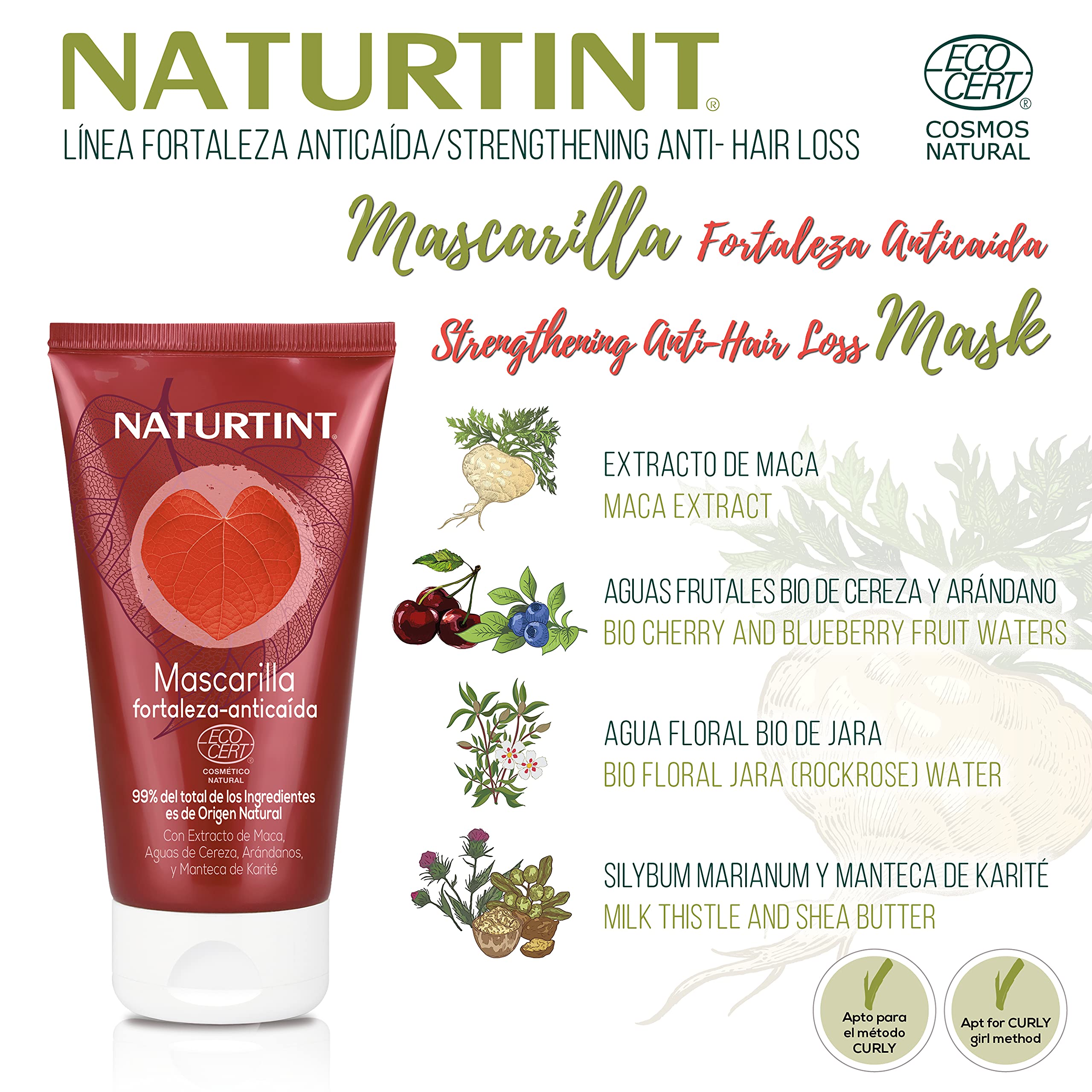 Naturtint Strength Anti-Hair Loss Mask, 150 ml (Pack of 1) - Image 3