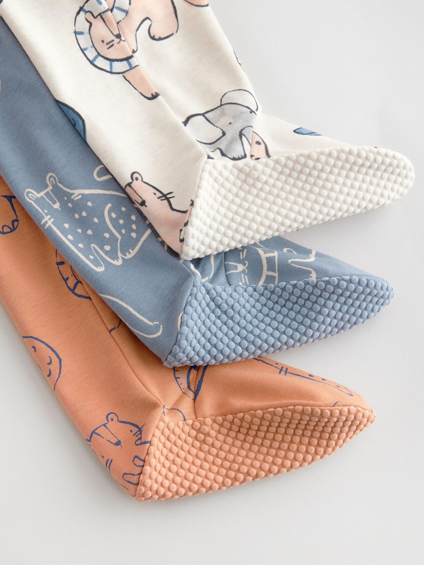NEXT Bebés niño Pack de 3 Pijamas Tipo Pelele de bebé