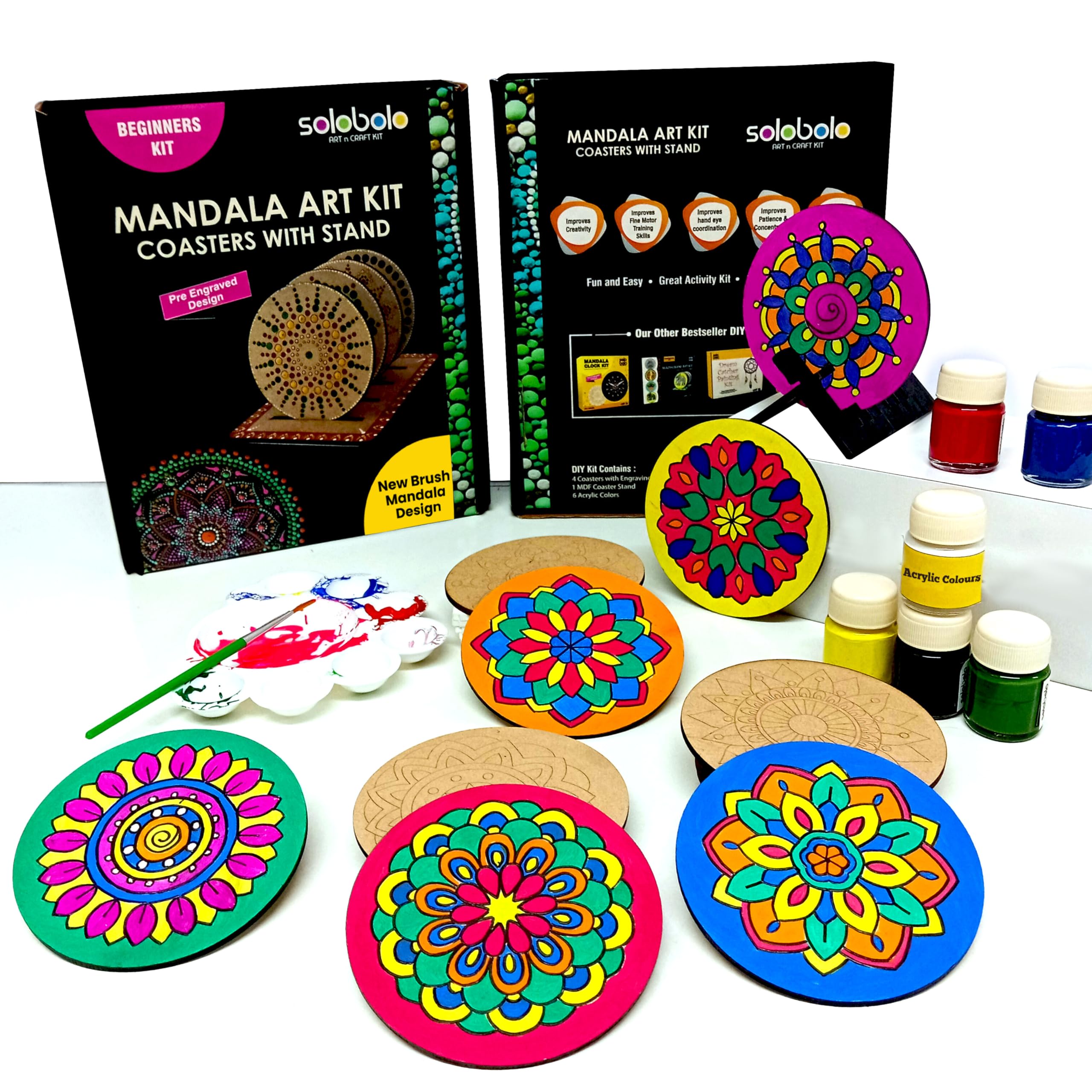 SOLOBOLO Mandala Art kit for Kids Adults,Indian Art Forms Kits,Art & Craft kit Birthday Return Gift for Girls 9-12 12-15,Coloring & Painting kit Using Water Brush MK101 D (B0C5HM8TP1) Amazon Price History, Amazon Price Tracker