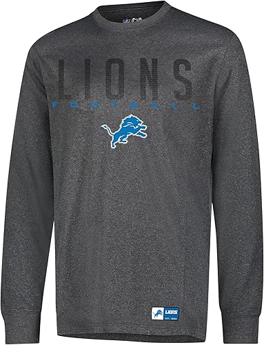 Miniatura 30 de Ultra Game Camiseta de manga larga oficial de la NFL para llevar el día del partido, para hombre Negro -,Gris Caliente Carbón,Gris