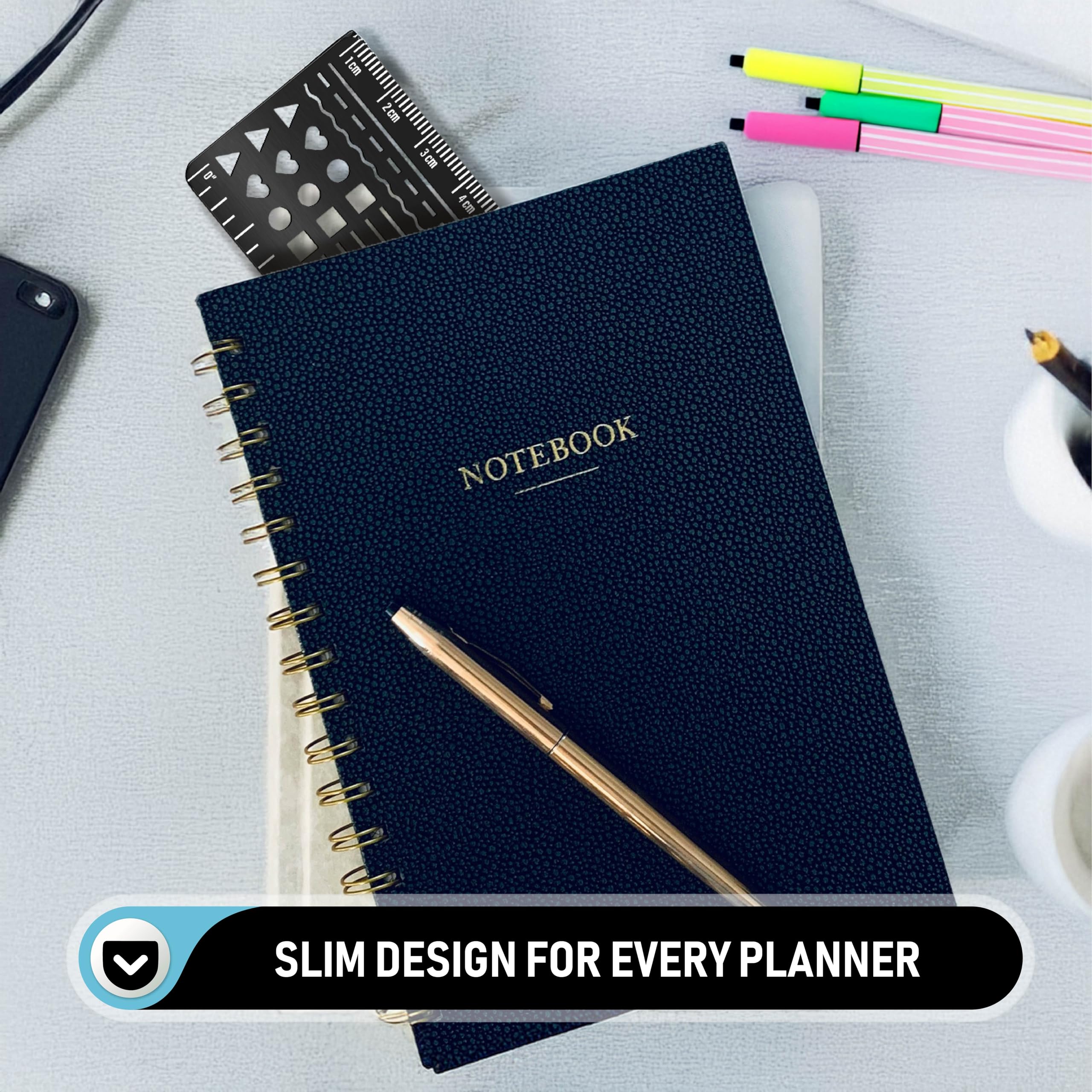 Habit Tracker Journal Stencils - x6 Habit Stencils voor A5 Planners - Cirkel Trackers, Maandelijkse Tracking, Dankbaarheid - Journaling Supplies om een gewoonte Journal/Doelplanner te maken