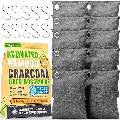 Vergali Activated Charcoal Odor Absorber 10 Bags