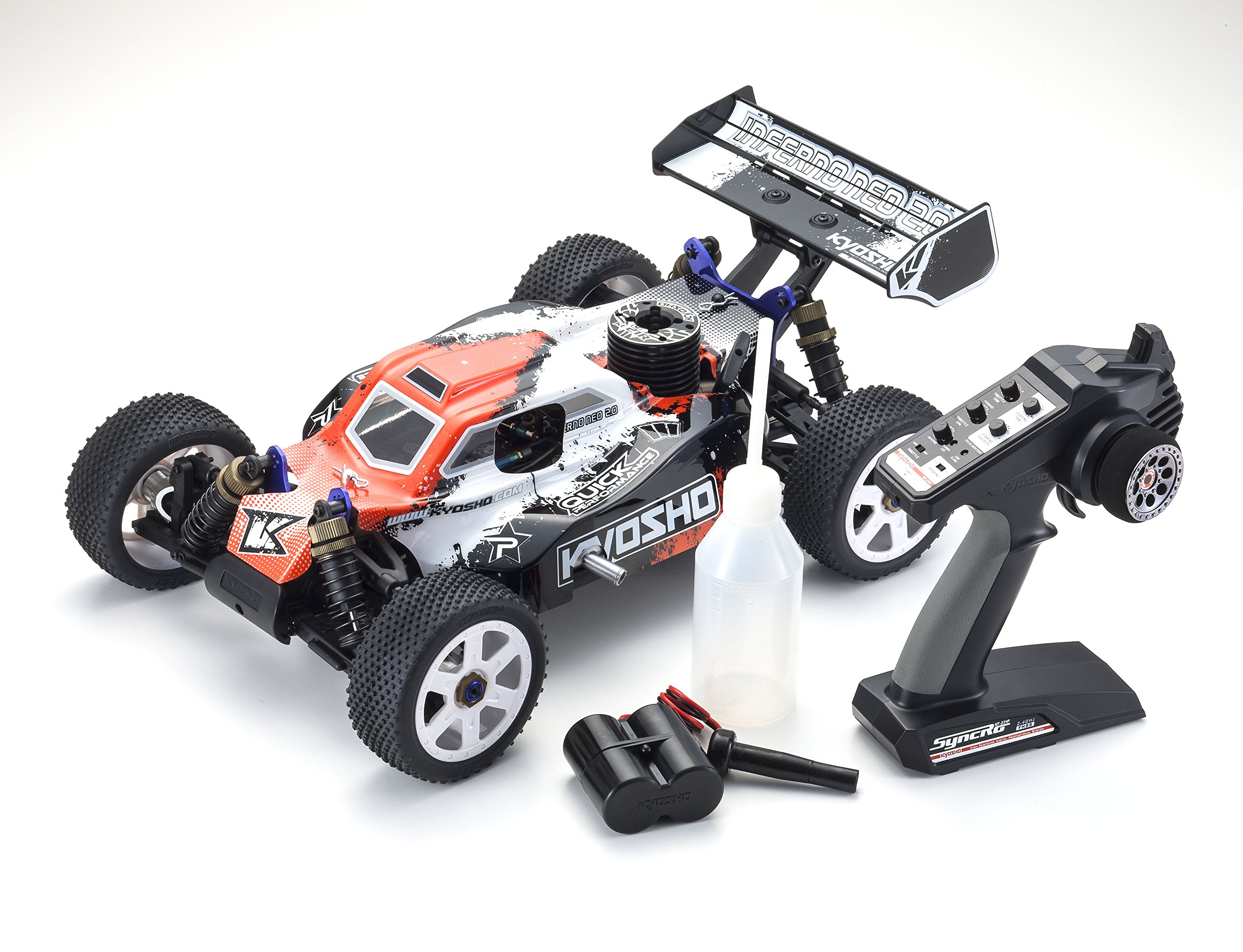 ホビーラジコン Kyosho nitro rc Buy Kyosho Inferno Neo 2.0 RC Nitro Buggy (1:8 Scale), Red Online