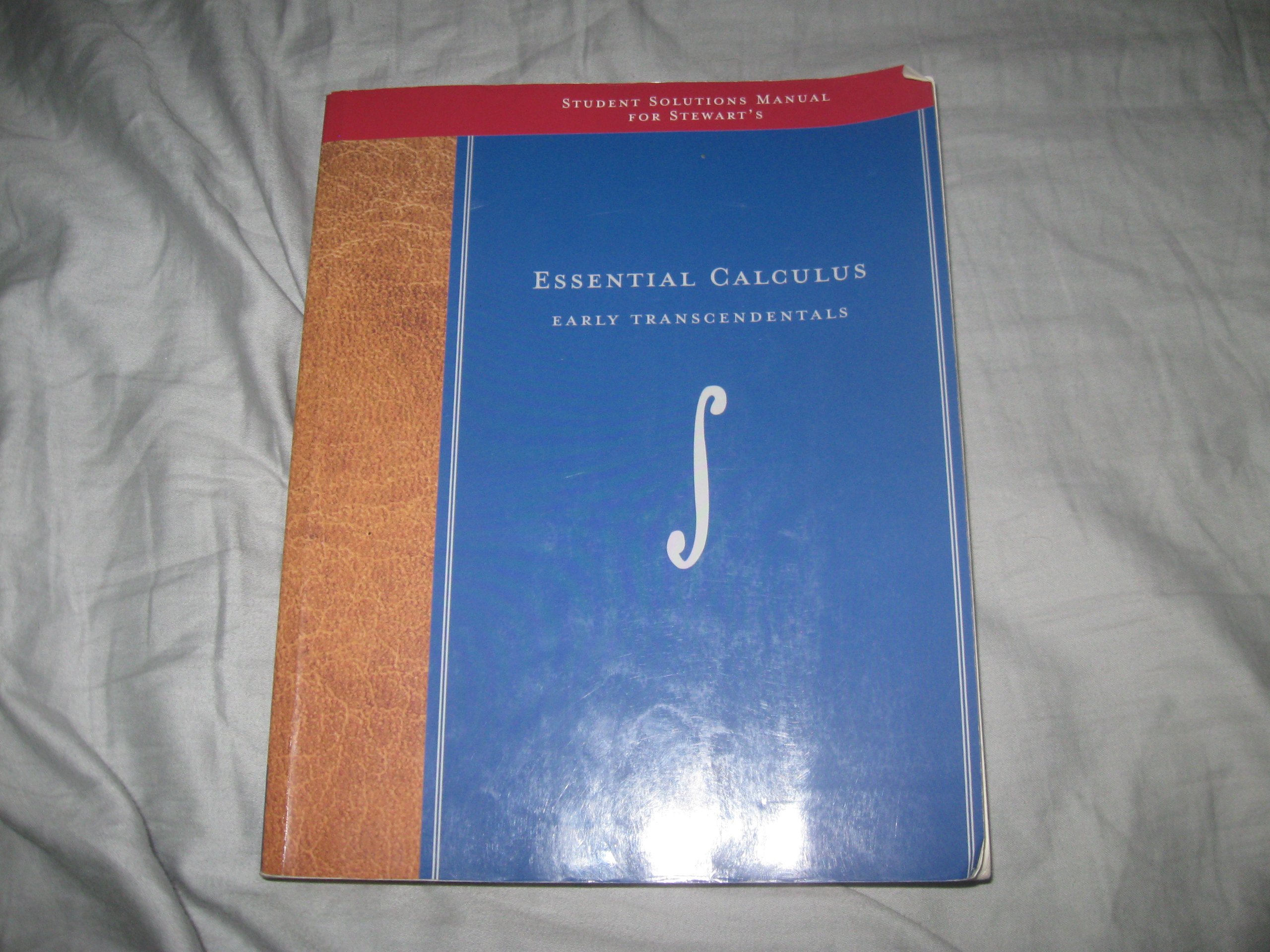 Student Solutions Manual for Stewart's Essential Calculus: Early Transcendentals
