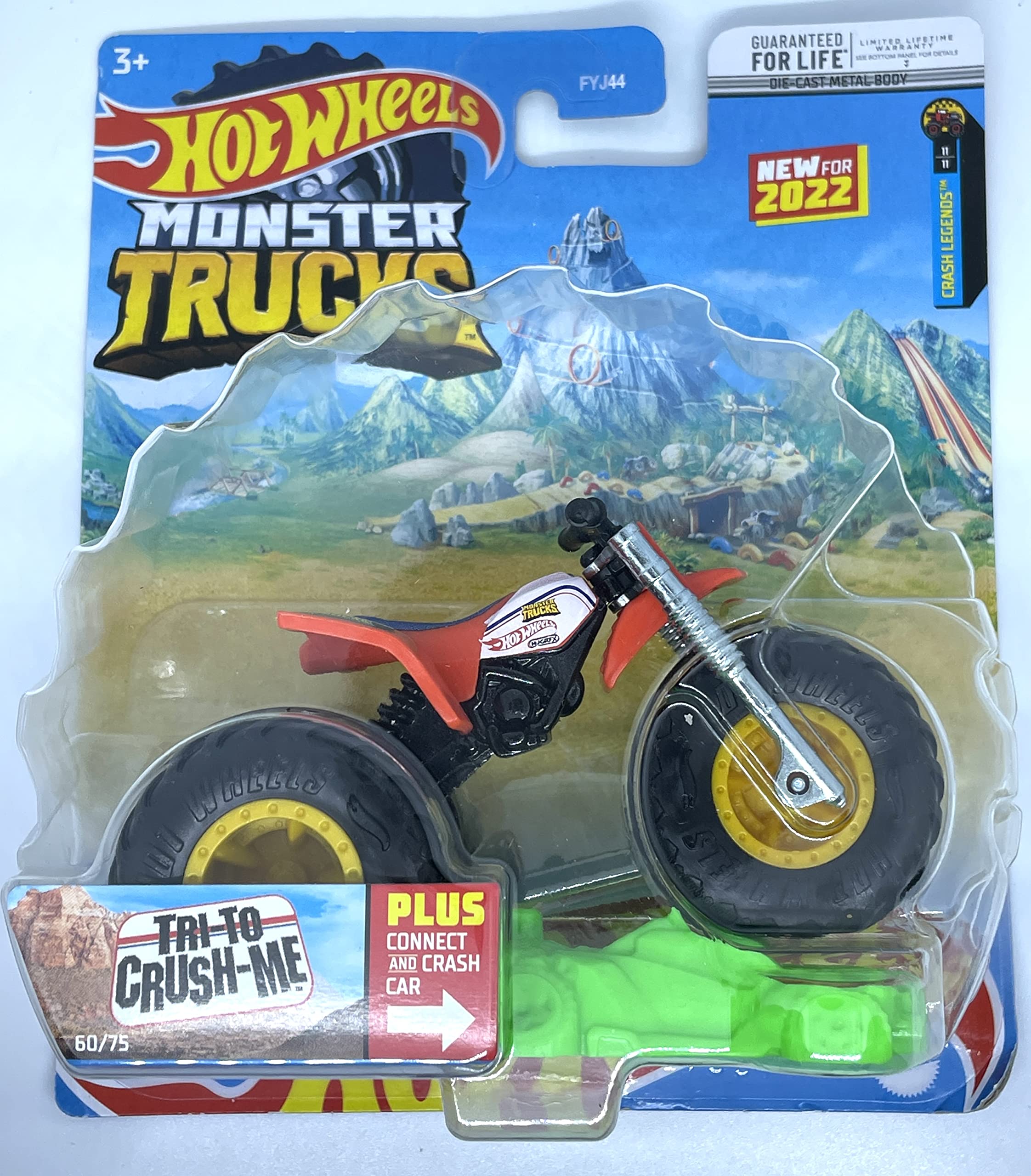 Hot Wheels 2022 - Monster Trucks - Tri-to Crush-Me - Connect and Crash 60/75