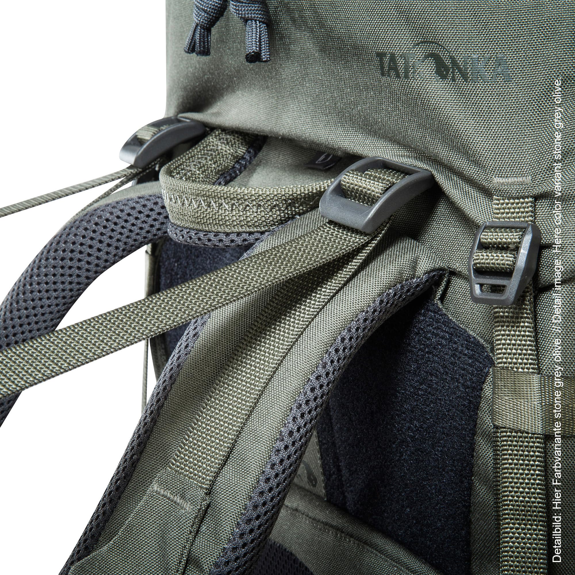 Tatonka Pyrox 40+10 Women BC - Bushcraft-Rucksack für Damen - Mit großer Frontöffnung, MOLLE-System, Bodenfach, Regenhülle und stufenlos einstellbarem Rückensystem - 50 Liter
