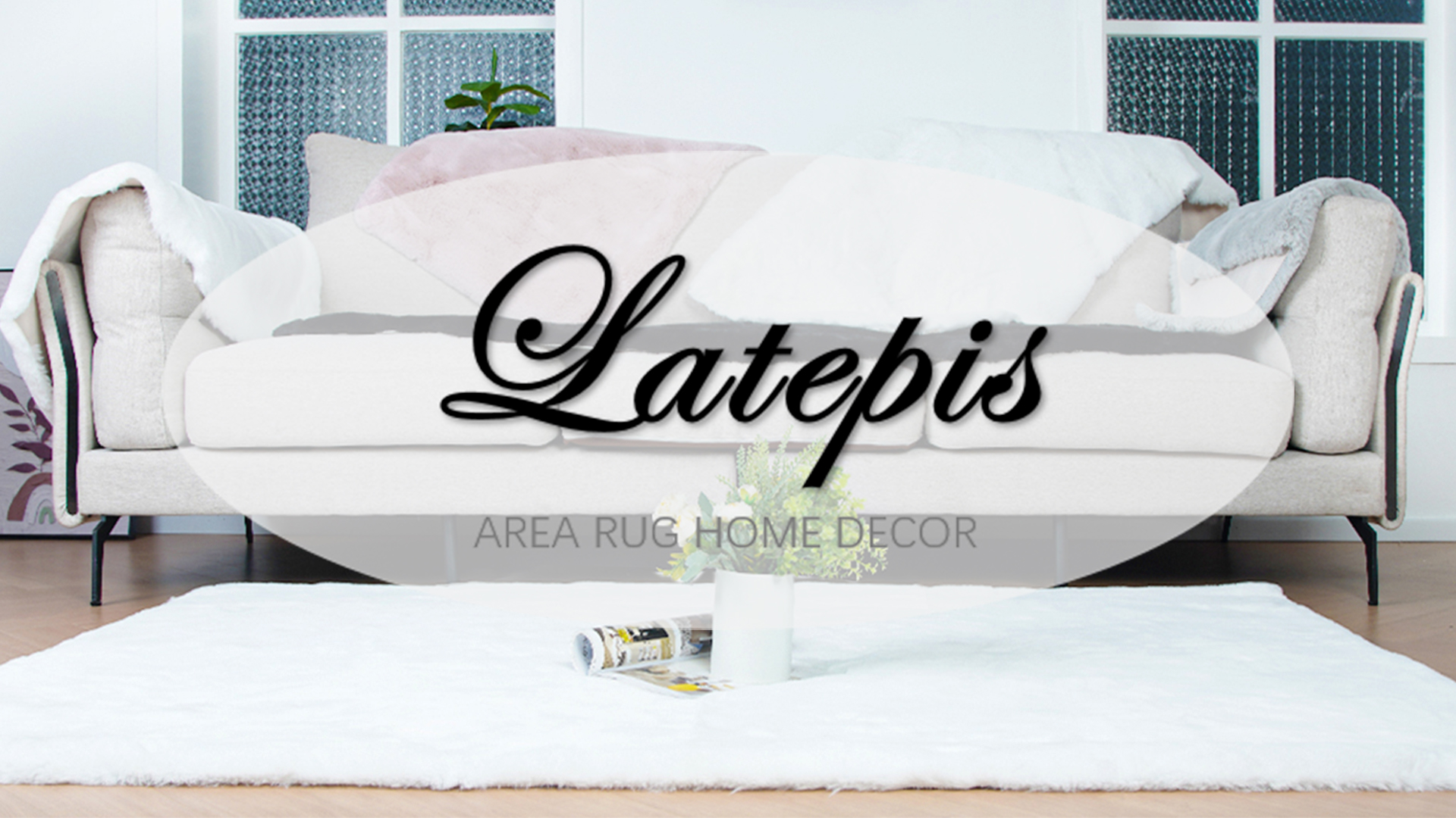 Tapete Lavable Latepis 90x150 cm Blanco Peludo Shaggy miniatura 7