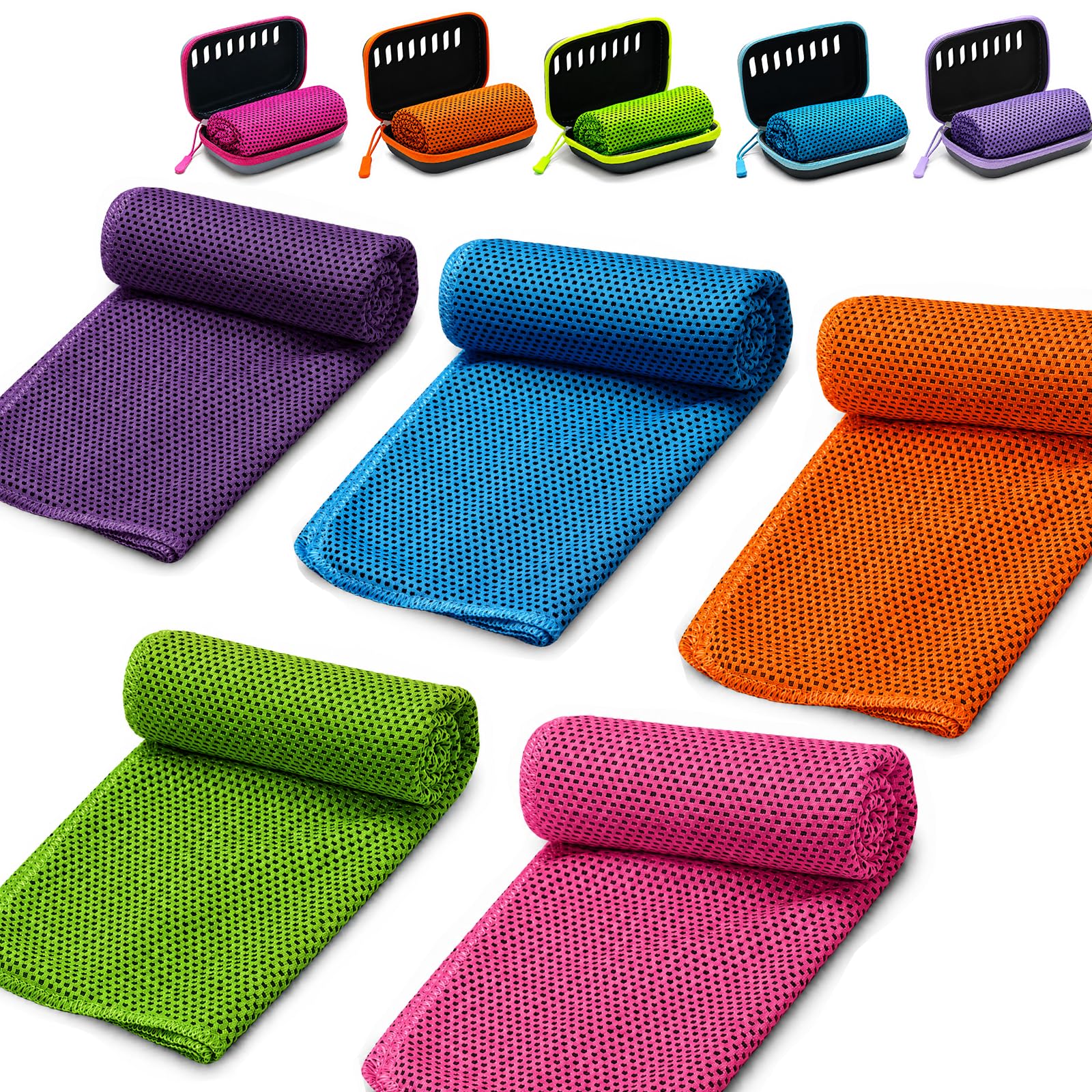 Toalla de refrigeración contra el golpe de calor pack de 5 paños de secado rápido 30x80cm