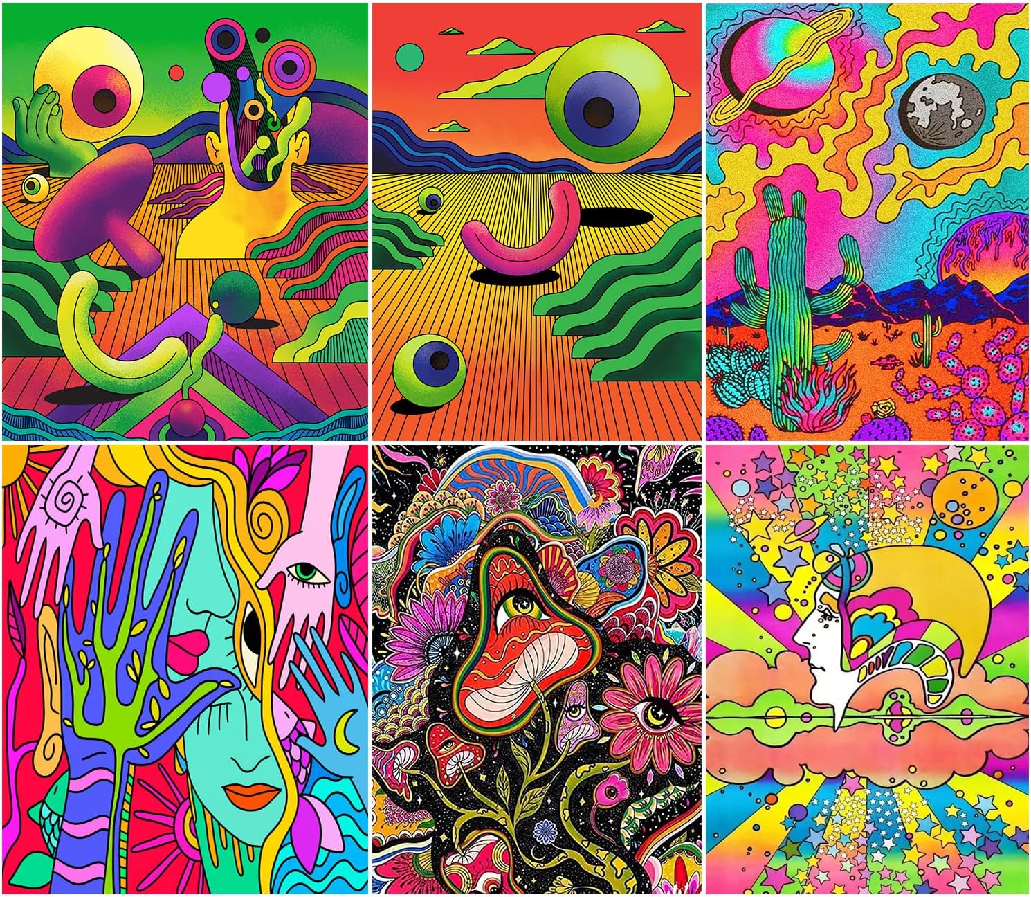 FORLAND 6 Pack Diamond Painting Kits for Adults Beginners