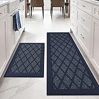 Vista 16 de COSY HOMEER Alfombra de cocina antideslizante, lavable, 20 x 48 pulgadas, tapete absorbente de cocina para piso, alfombras de pasillo para suelo
