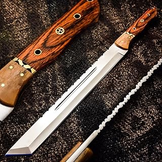 D2 STEEL TANTO KNIFE CUSTOM HAND MADE HUNTING AND CAMPING KNIFE MACHETE BLOOD GROOVED FISHING JAPANESE KNIFE - MOUNTAINFORGE