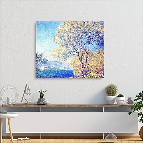 Miniatura 4 de A&T ARTWORK Antibes Seen from The Salis Gardens de Claude Monet Las Obras de Arte Clásico Mundial Reproducciones, Impresiones de Arte en Lienzo