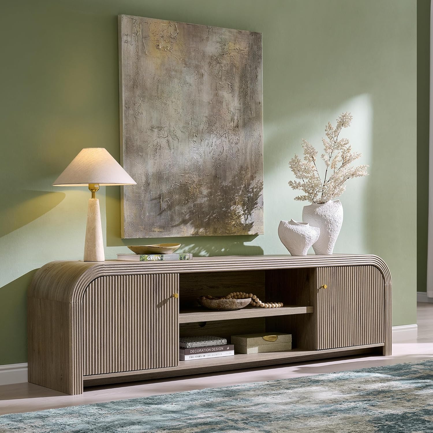 T4TREAM 70″ Modern Fluted...