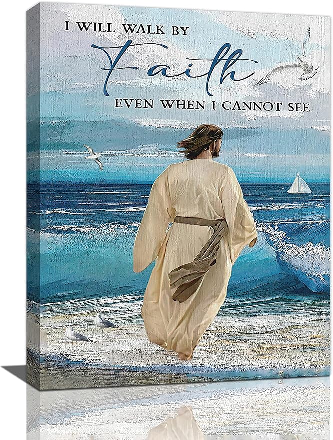 Jesus Wall Art Christian Bible Verse Canvas Print Religious