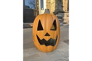 16" Lighted Pumpkin Jack O Lantern for Halloween Decorations, Yard Decorations