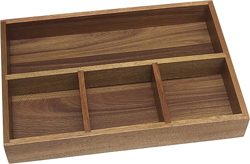 Miniatura 5 de Lipper International (823) - Charola organizadora de 3 compartimentos de bambú