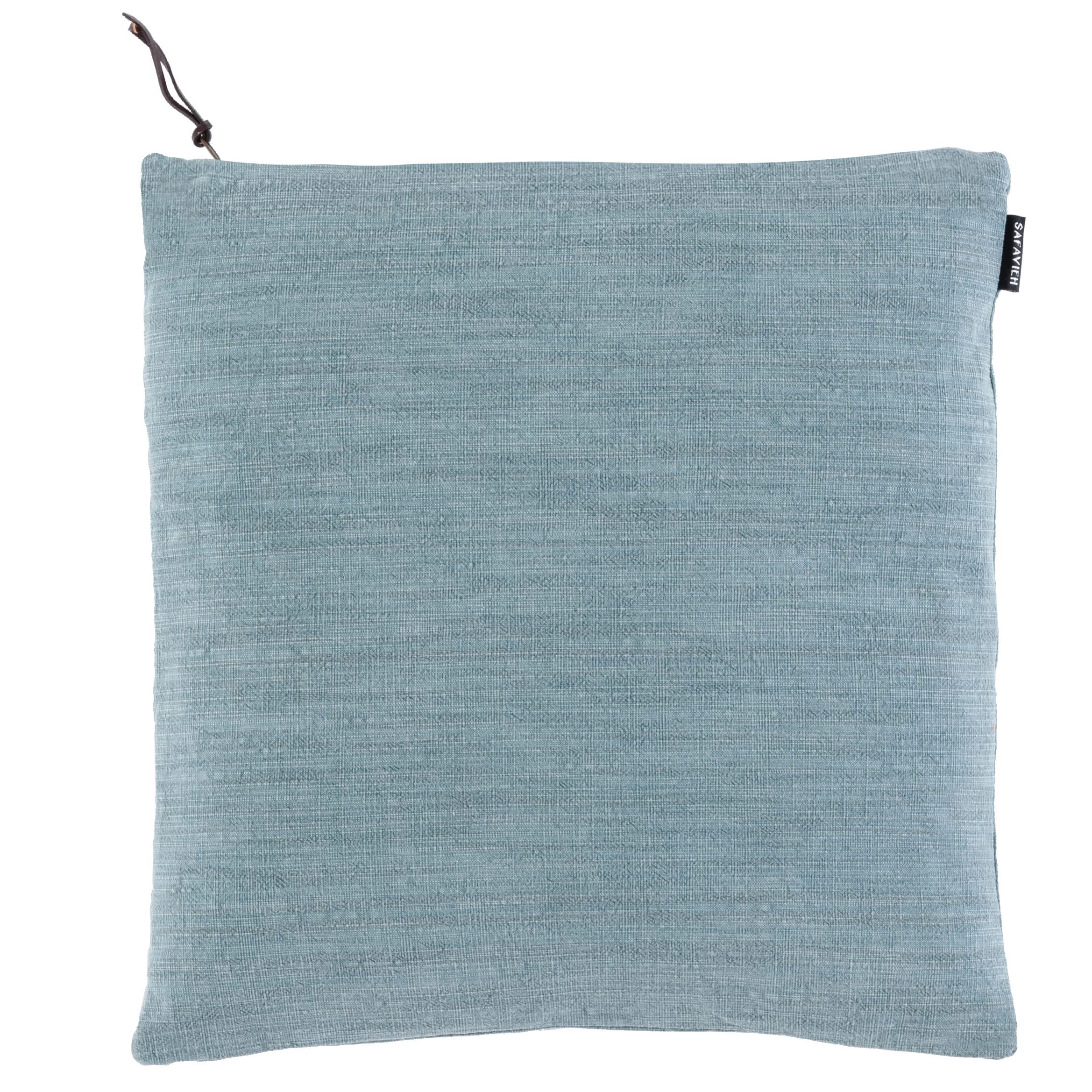 SAFAVIEH Home Collection Idalena Green Cotton 18-inch Square Decorative Accent Throw Pillow with Insert