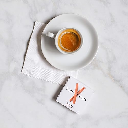 Miniatura 5 de Simply Gum Goma de mascar | Canela| Paquete de seis (90 piezas en total) | Vegano + sin OMG