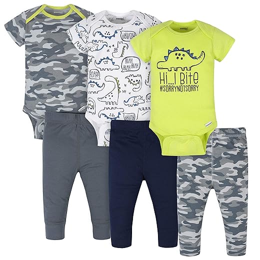 Onesies Brand Unisex Baby 3 Outfit Bundle Mix Match Newborn to 12m Pants Set
