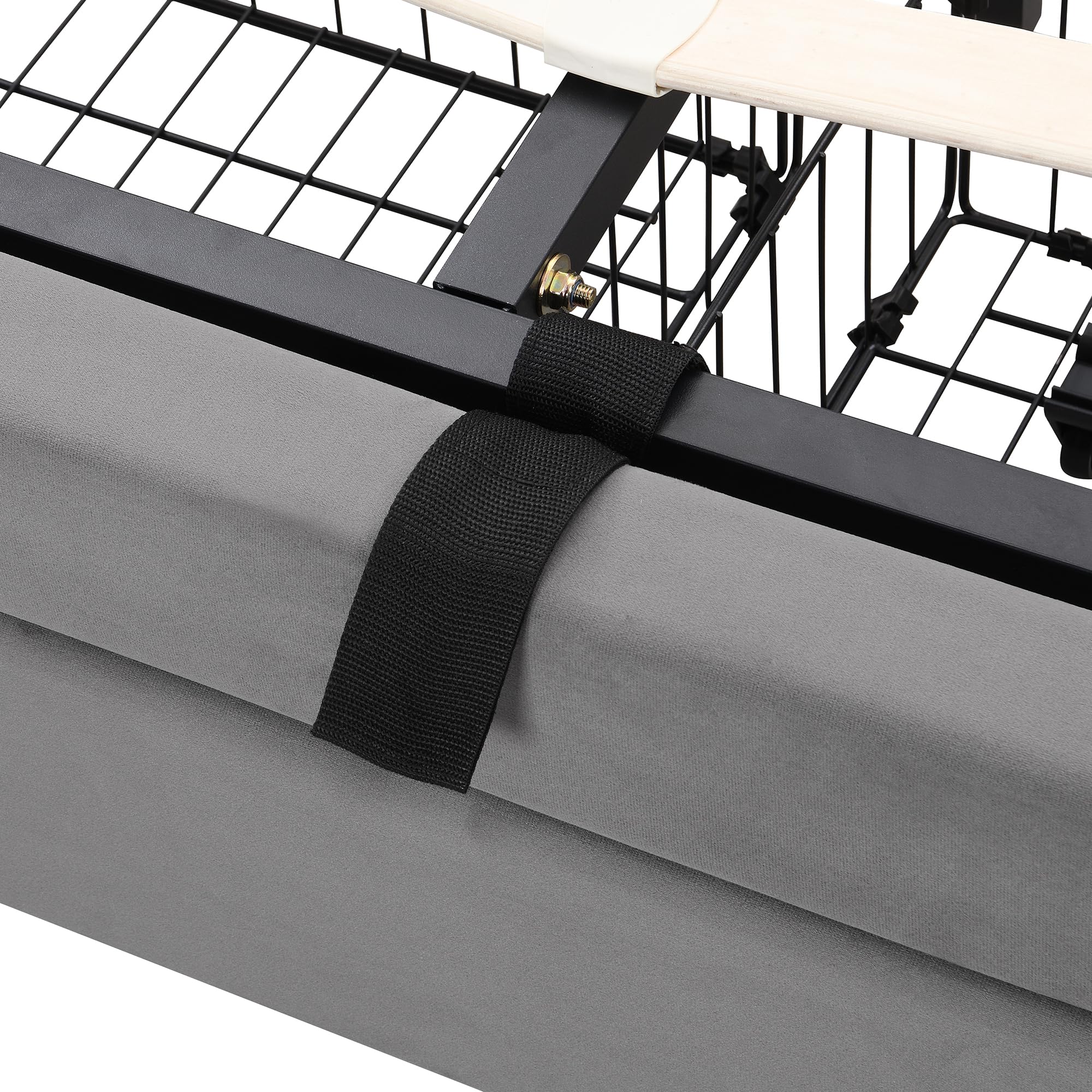 Letto imbottito idraulico con testiera regolabile in altezza cassetti bed matrimoniale per adulti letti contenitore box rete a doghe in legno beds per ospiti senza materasso grigio 160x200 cm