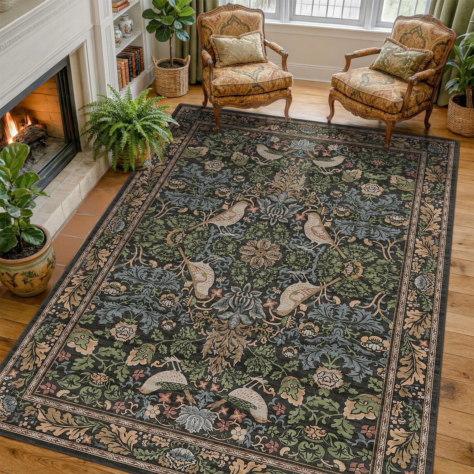 Hazo Haus Washable Living Room Rug 6x9