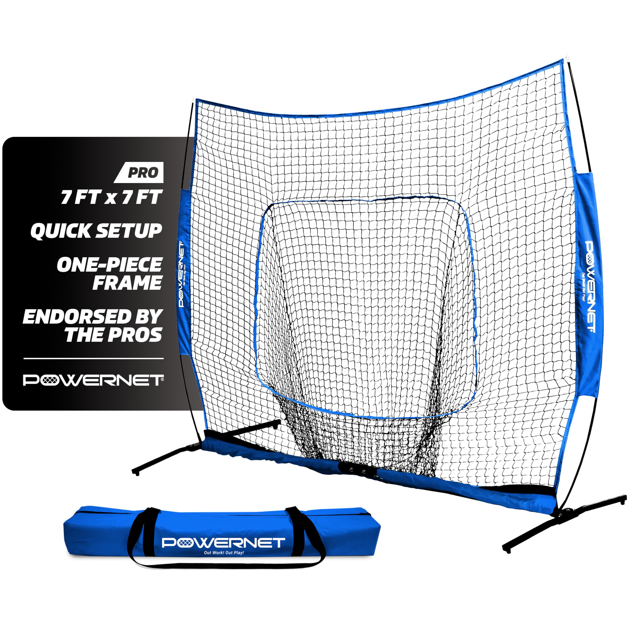 Snapklik.com : PowerNet Pro One Piece Softball & Baseball Net, Portable ...