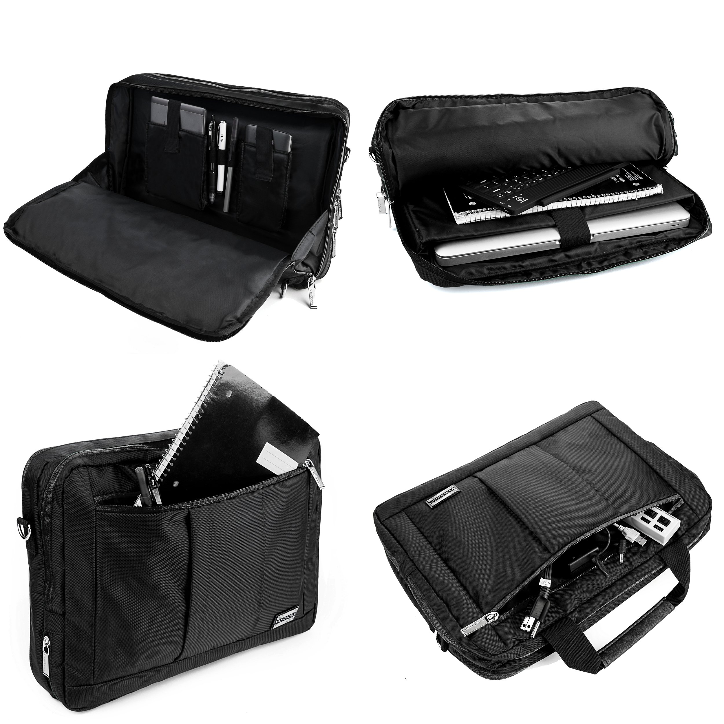 Black Trim Convertible Laptop Bag for Lenovo Flex, IdeaPad, ThinkPad, Yoga, Miix 11 to 13.3 inch