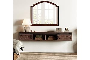 FITUEYES Floating TV Stand Wall Mounted for 85 inch TVs