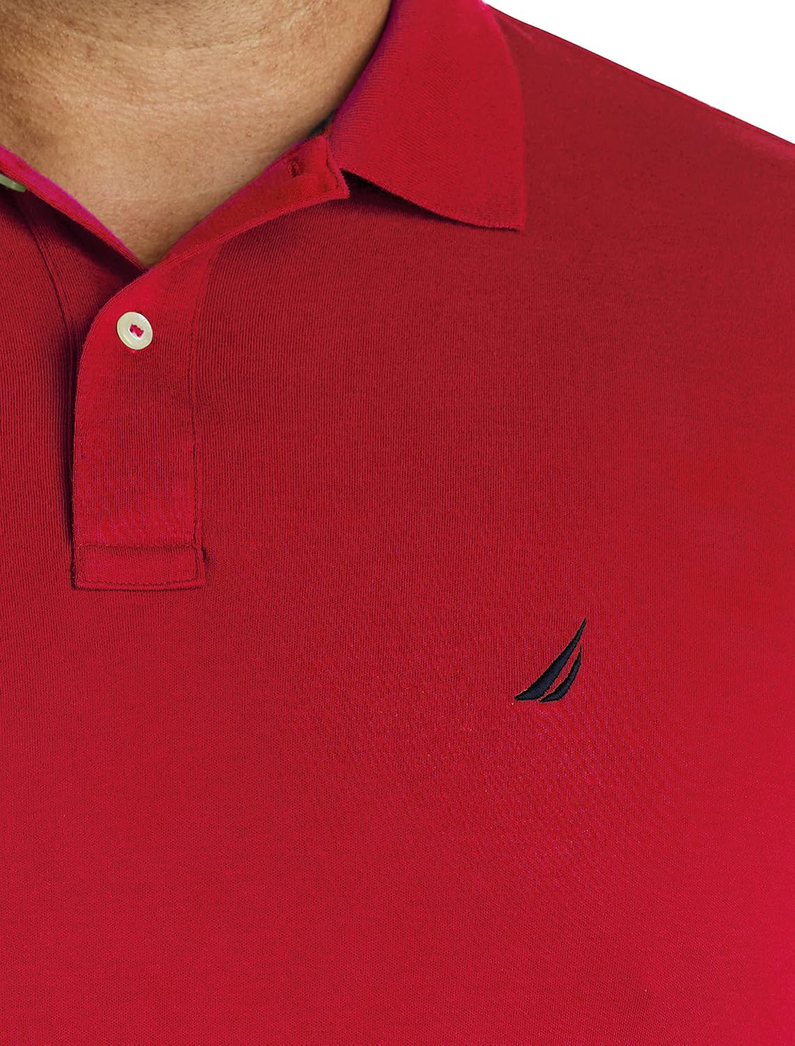 Nautica Men's Classic Fit Short Sleeve Dual Tipped Collar Polo Shirt thumbnail