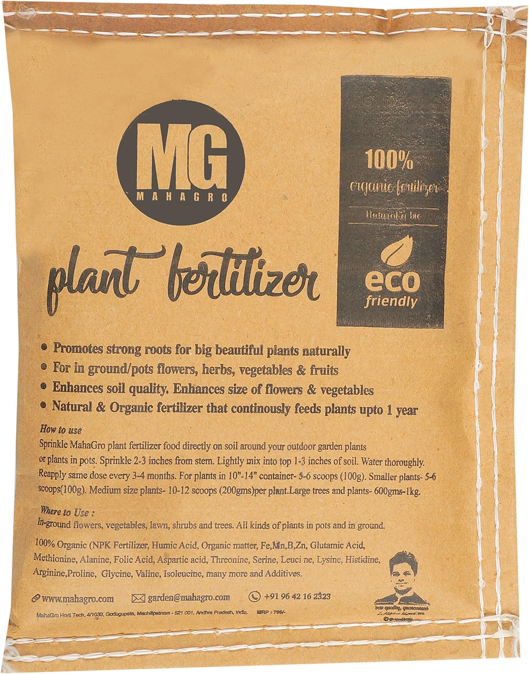 MahaGroยฎ All Purpose Organic Natural-Bio Plant Fertilizer- 900g