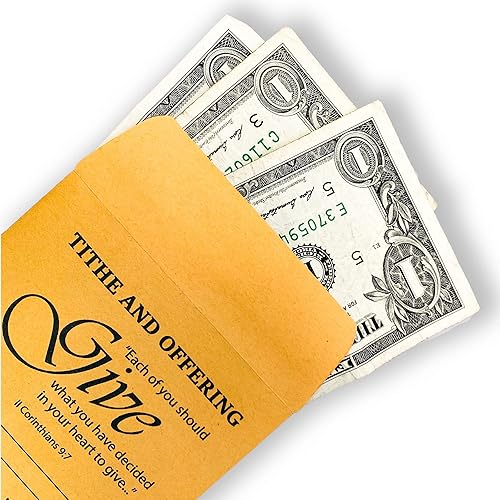 Miniatura 4 de Sobres para monedas, diezmos y ofrendas para iglesia (paquete de 100)