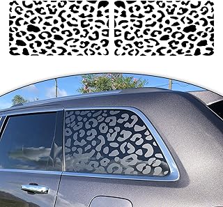 Zhizhong Side Window Decals for Car SUV Trucks, Universal Leopard Cheetah Vinyl Sticker Free