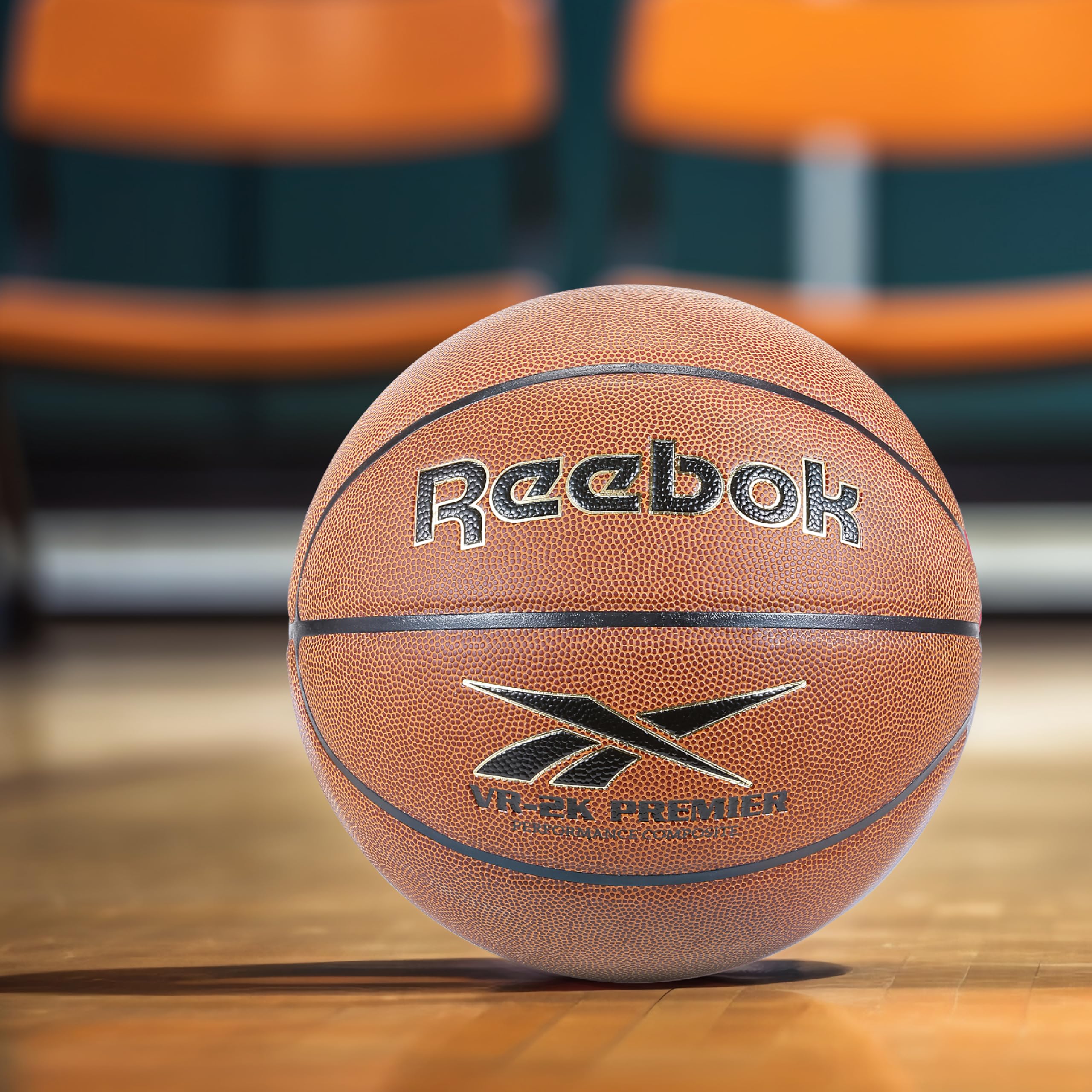 Reebok - VR-2K Premier Brown Composite Basketball, Durable for Outdoor Game