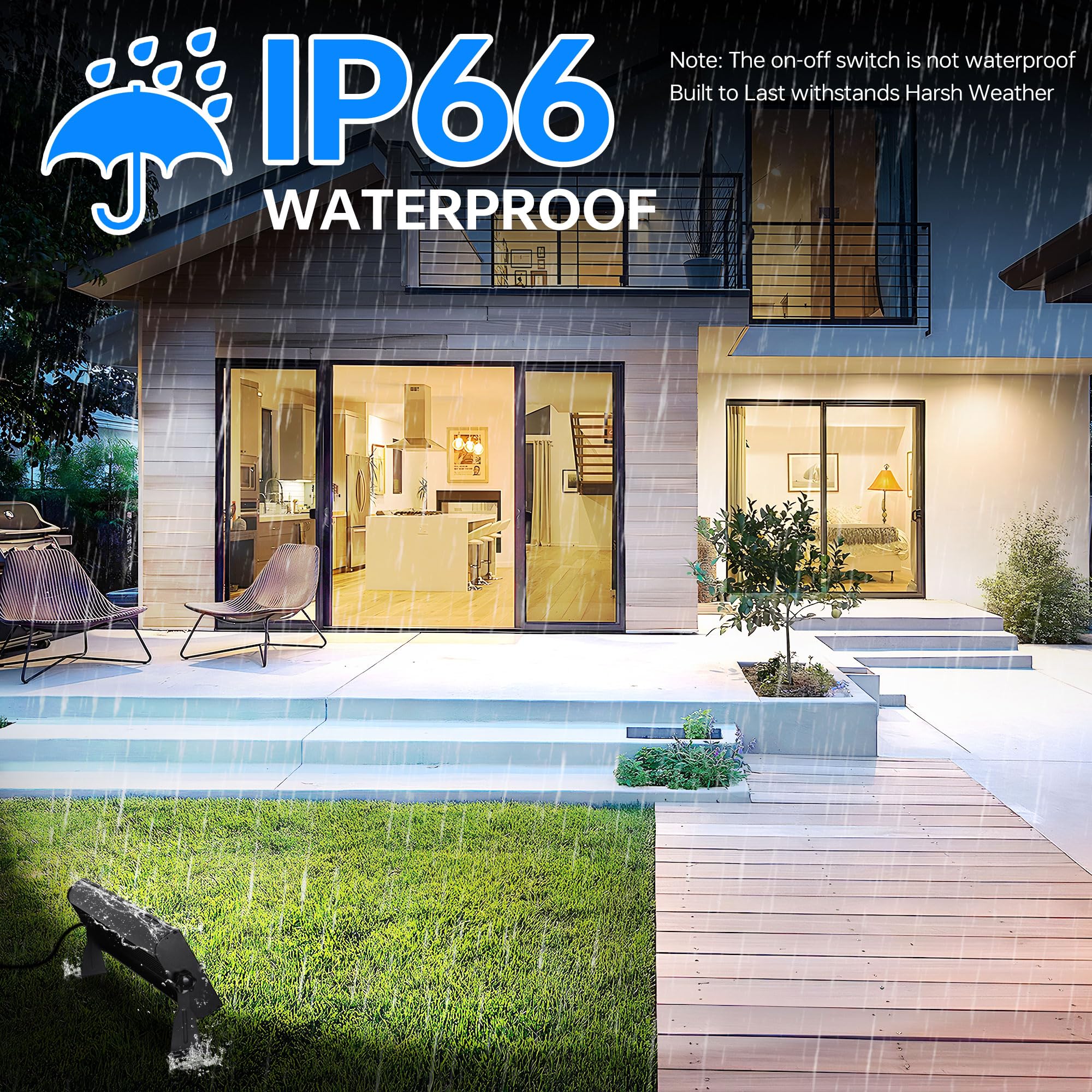 150W LED Shop Light 18000LM 6000K Daylight White Super Brighter IP66 Waterproof Garage Light with 10 FT Cord — view 6