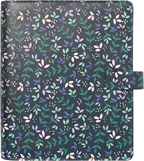 Filofax Garden Organizer, A5 Size, Dusk - Leather-Look, Gold Foil Accents, Six Rings, Week-to-View Insert, Multilingual (C028739)