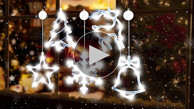 Amazon.com: LYUBASA 5Pack Christmas Window Lights Decorations with