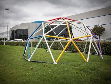 Geodesic 2V - 1" | 1.5" PVC Mega Hub Only Scaleable Dome Connector Kit White USE with 1.5" PVC | 2.5" Bolts