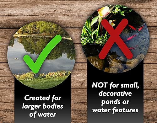 Miniatura 6 de Sanco Industries - Tinte negro para lago y estanque, un galón de tinte profesional para lago y estanque, trata hasta 1 acre, color negro profundo,