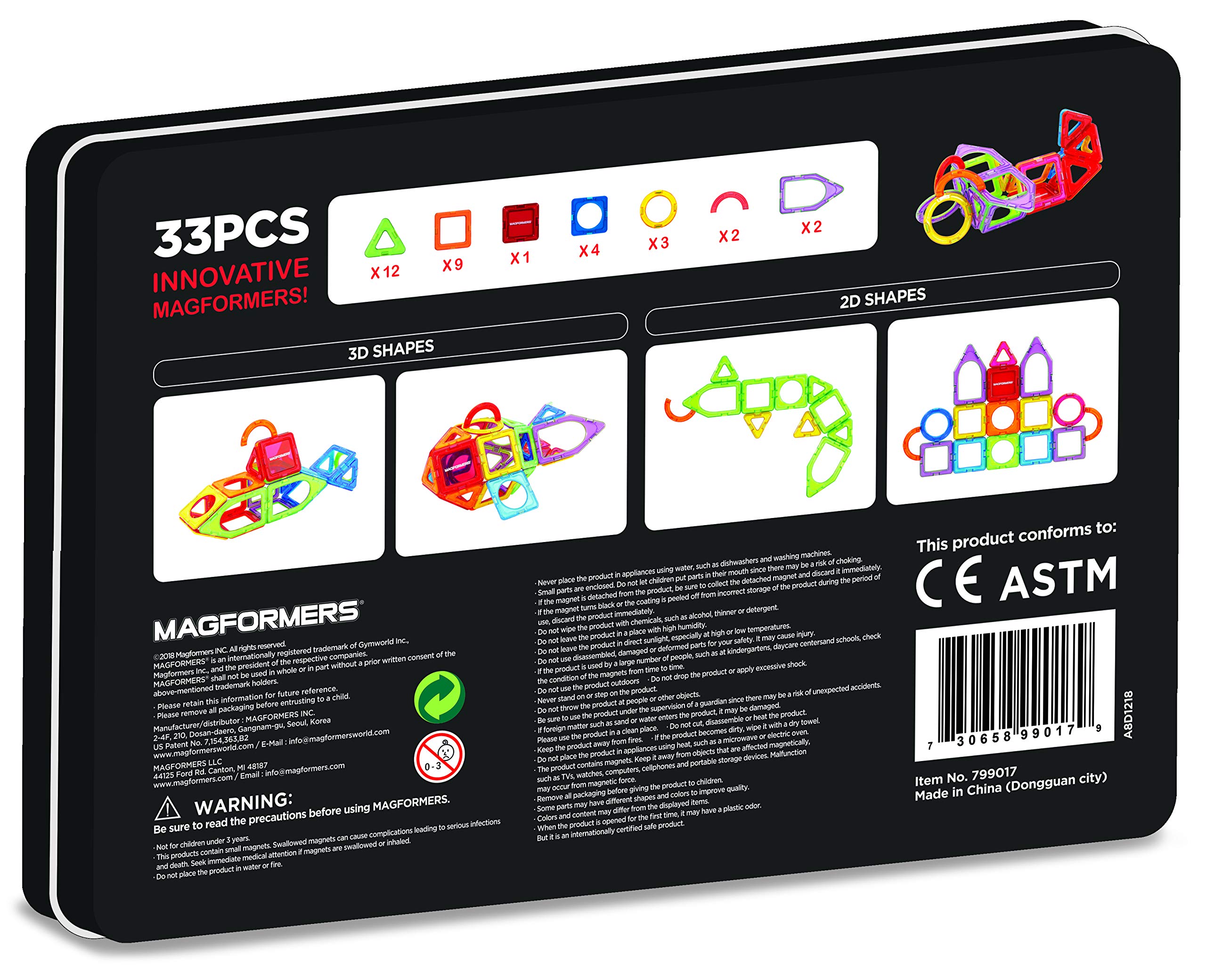 Magformers 799017 Magnetic Toy, Multicolor