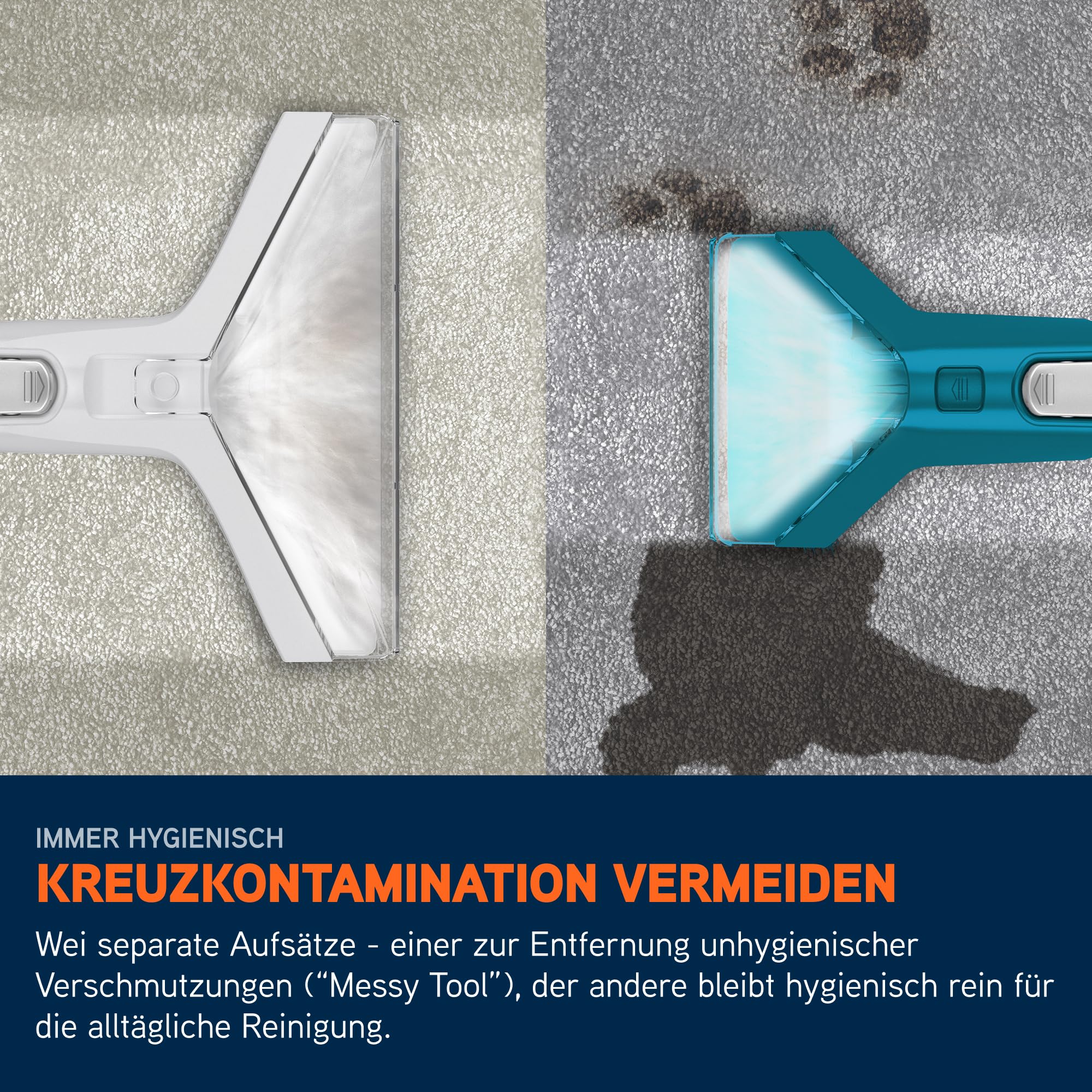 Vax SpotWash Home Haustier-Design Fleckenentferner für Teppiche und Polstermöbel mit SpinScrub-Technologie, kraftvolle Tierpflege, schnelltrocknend und tiefenwirksam