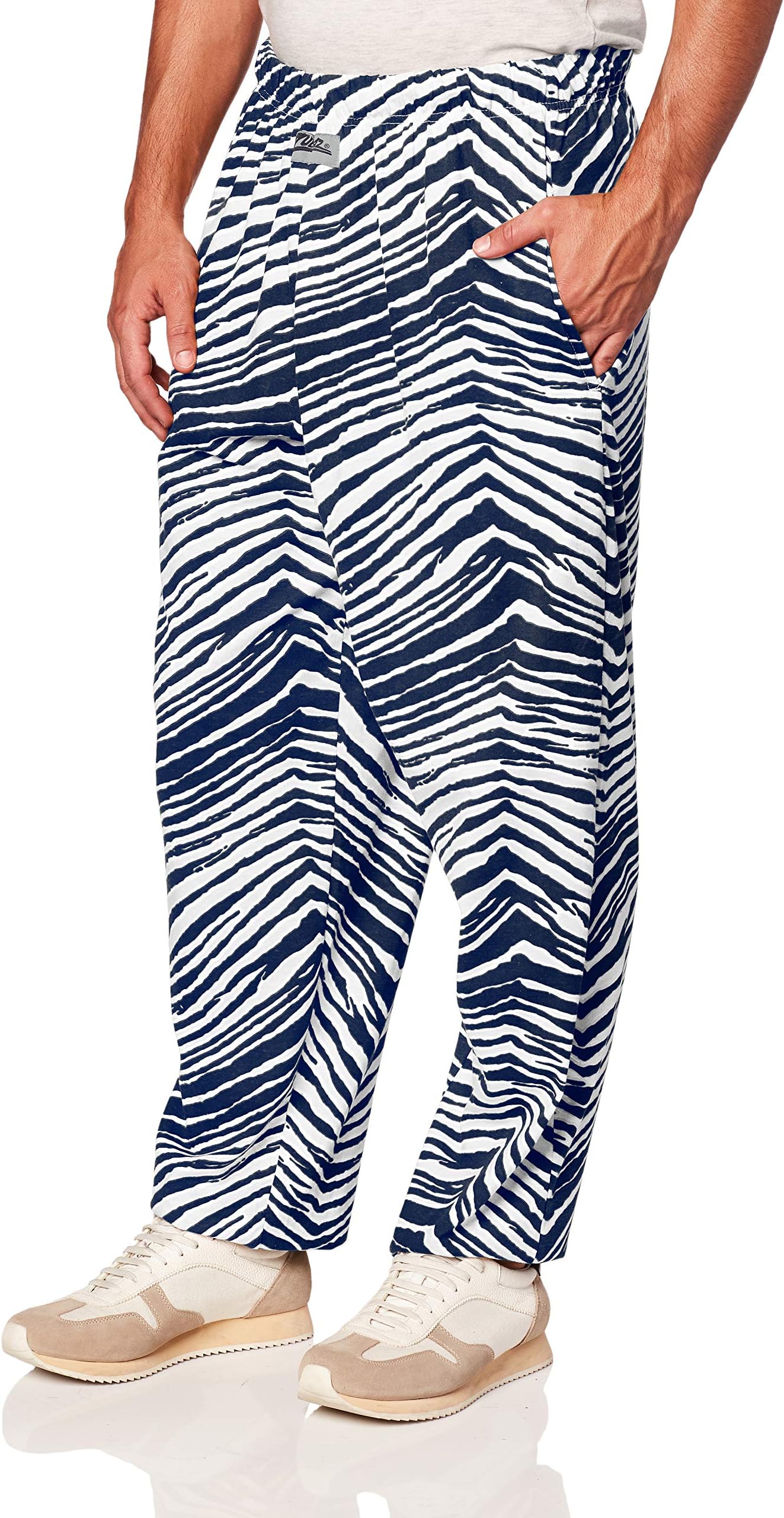 Men's Standard Classic Zebra Printed Athletic Lounge Pants