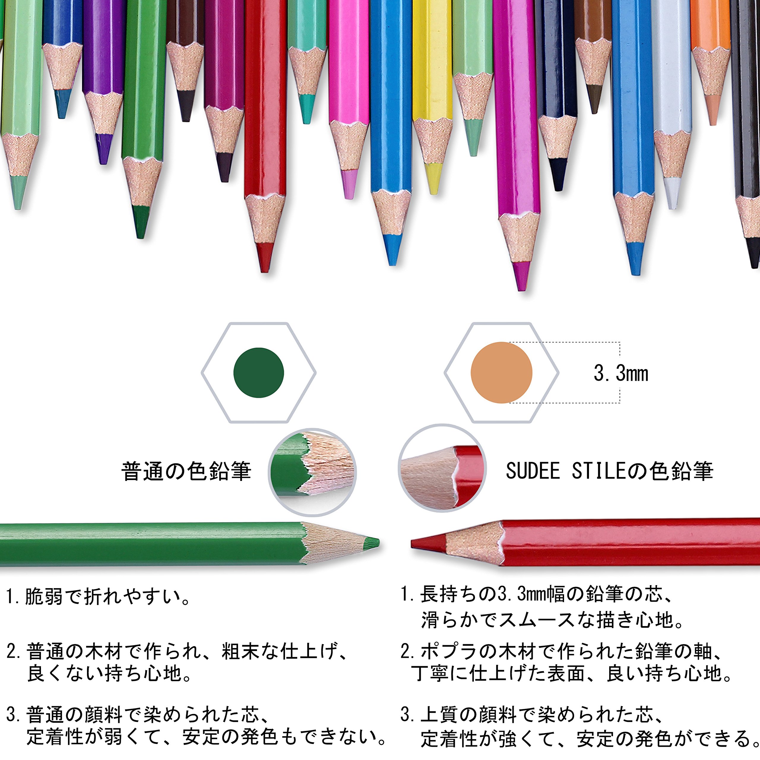 | SUDEE STILE 色鉛筆 24～120色セット 彩り 塗り絵
