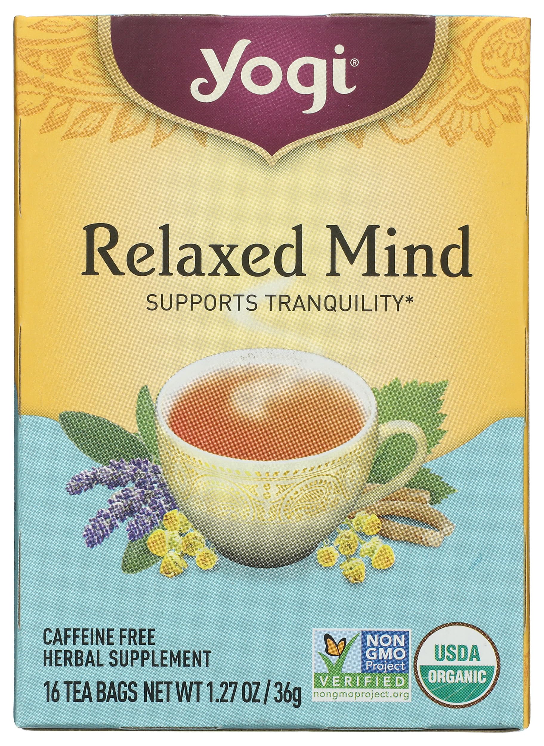 Tea, Relaxed Mind, 16 Count, Packaging May Vary