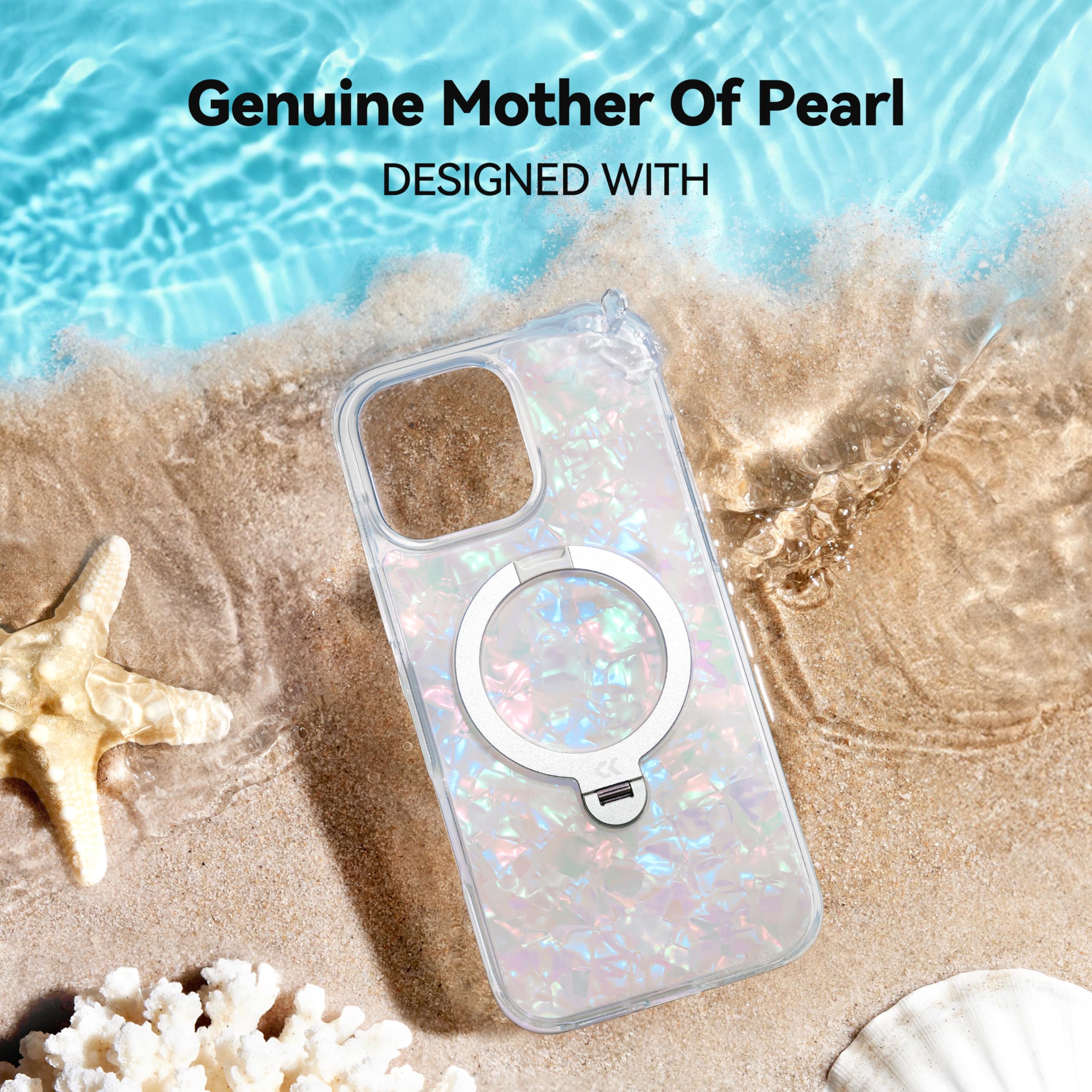小物 momoko0516 Amazon.com: CASEKOO Genuine Pearl Shell for iPhone 16 Pro