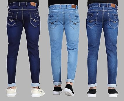 RAGZO Men's Slim Fit Jeans (Pack of 3) (ri103b_Multicolored_30) :  Amazon.in: Fashion