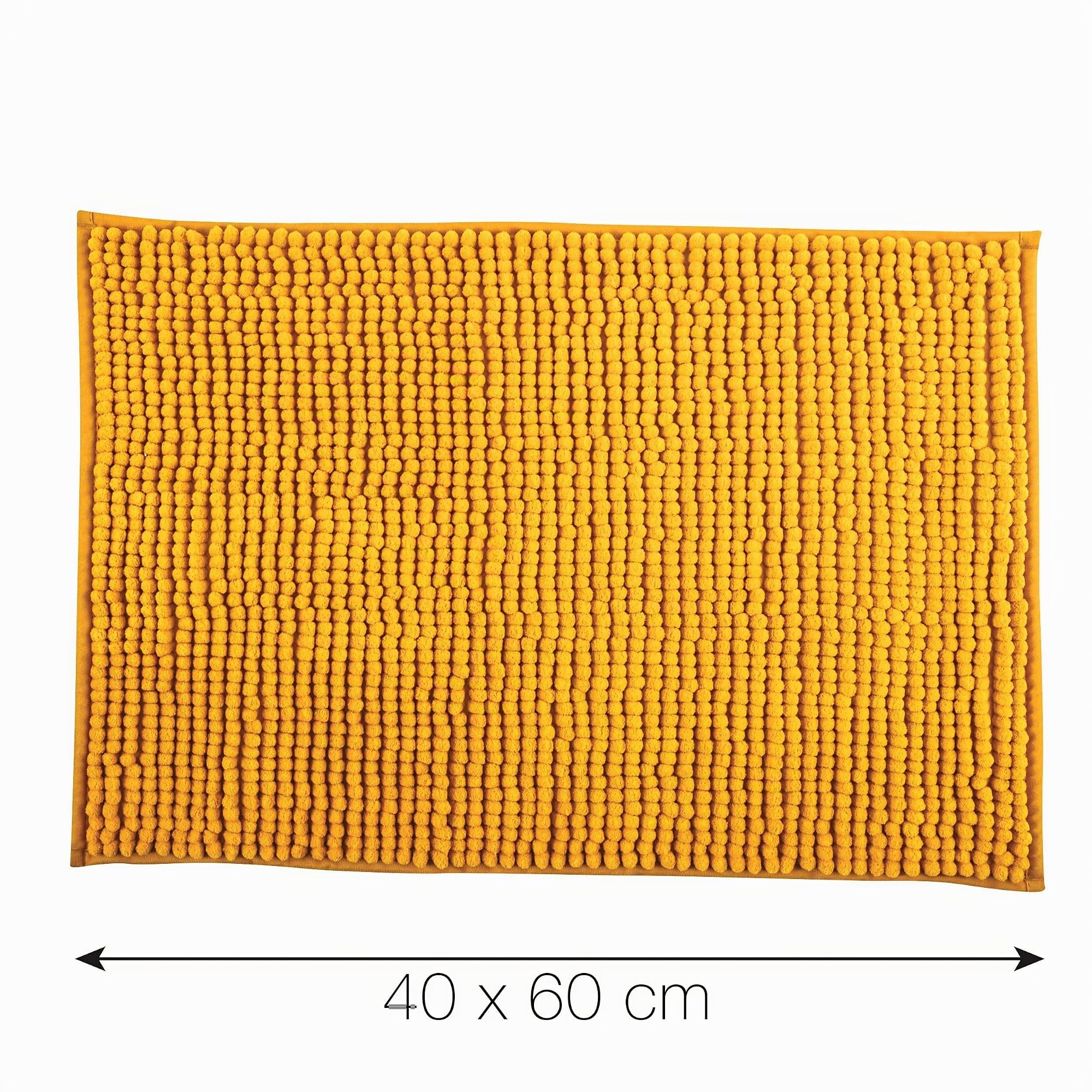 Tapis de Bain Microfibre Chenille Anti-dérapant 40x60 cm