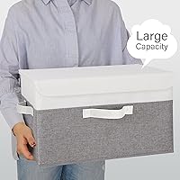 Vista 7 de GRANNY SAYS Fabric Storage Boxes, Memory Keepsake Box, Large Storage Bins with Lids, Closet Organizers, Toy Box, Storage Baskets for Shelves