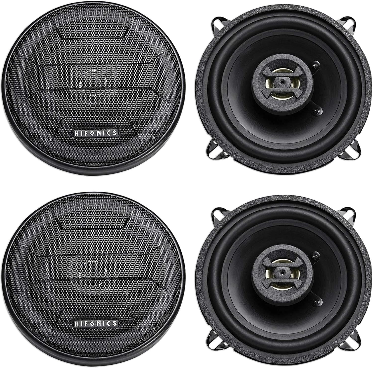 (2) Pair Hifonics ZS525CX 5.25" 400 Watt Coaxial Car Speaker (4 Items)
