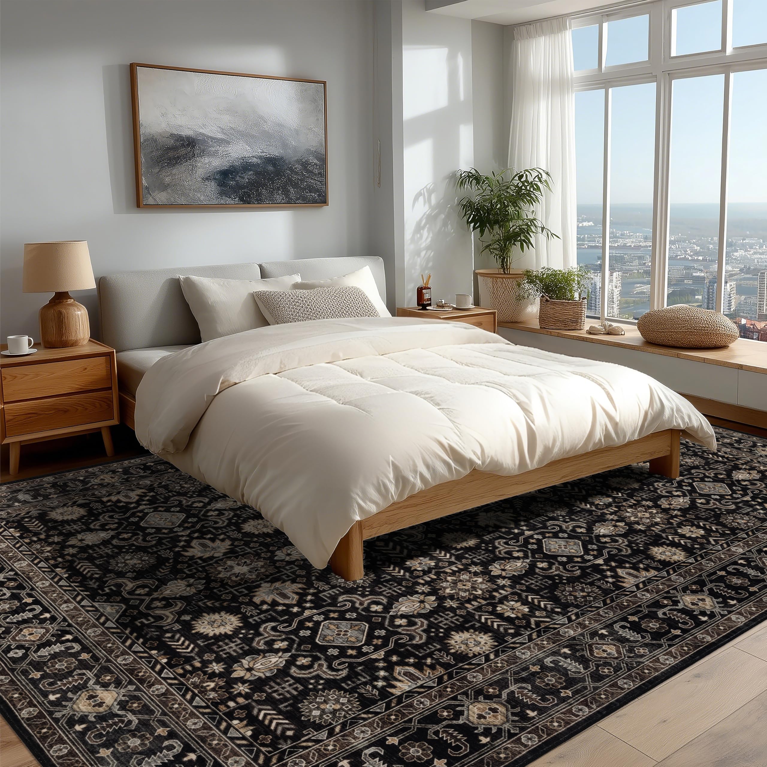 RagRu ハノイラグ 140*200cm Amazon.com: Ruaruarug Washable Area Rug 9x12 for Living Room