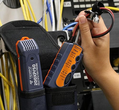 Miniatura 6 de Tempo Communications 811K Kit de generador de tonos y sonda digital de alto rendimiento - Kit profesional de trazador de cables último modelo